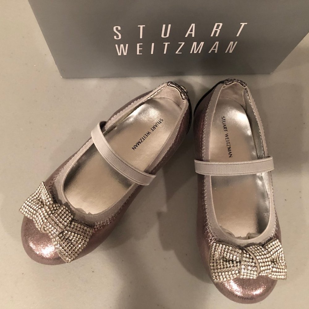 Stuart Weitzman Fannie Glitz Mary Jane Baby Shoes - Picture 13 of 13